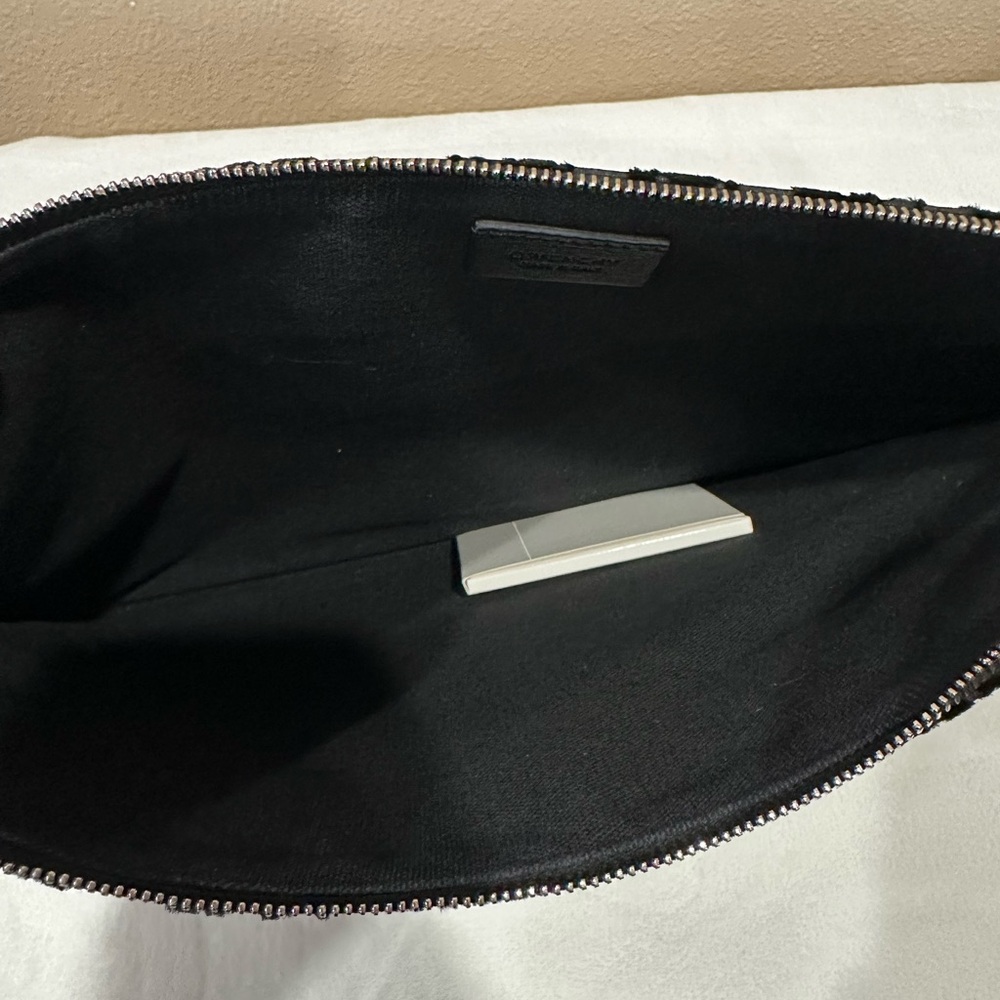 Givenchy Classic Damask Black Velvet Devore Clutch/Pouch - Picture 3 of 5